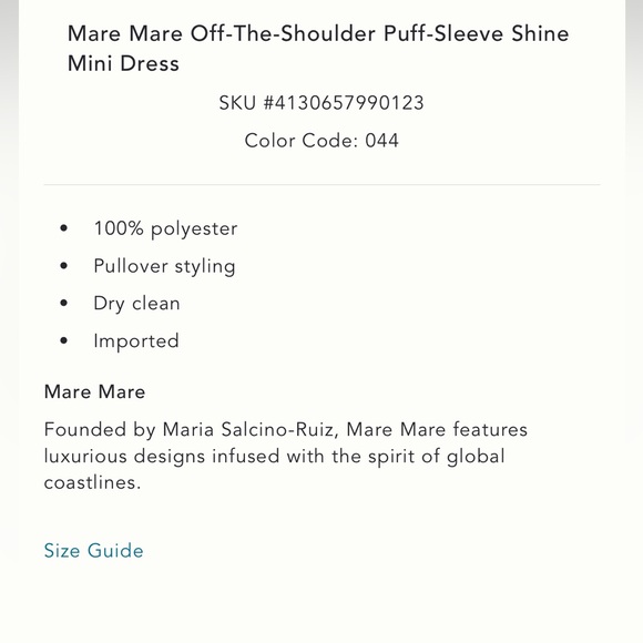 Nwt mare mare Elegant Off-Shoulder satin shine Blue Dress - Picture 5 of 6